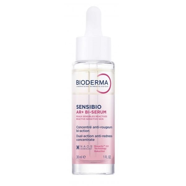 BIODERMA koncentruotas dvifazis serumas raustančiai, jautriai odai SENSIBIO AR+ BI-SERUM, 30 ml