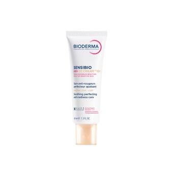 BIODERMA kremas su spalva raustančiai, jautriai odai Sensibio AR+ CC cream SPF50+, 40 ml
