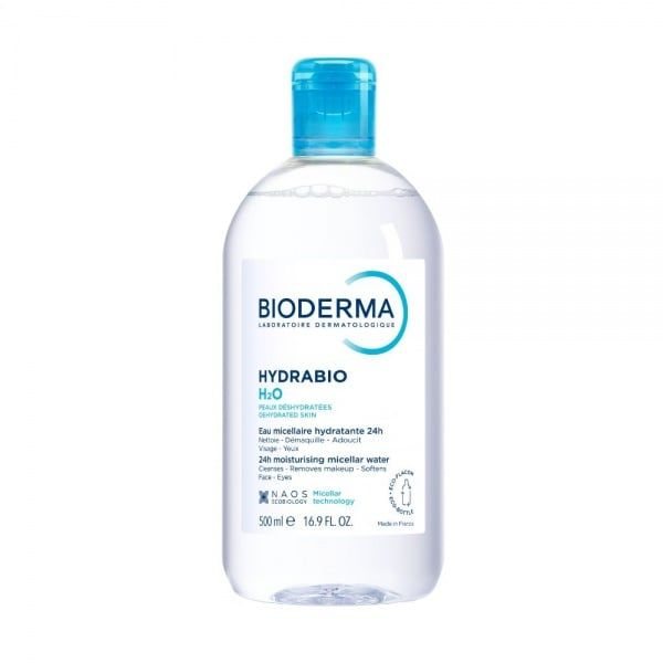 BIODERMA micelinis valomasis vanduo dehidratuotai odai HYDRABIO H2O, 500 ml
