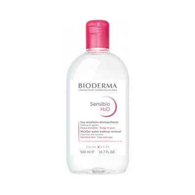 BIODERMA originalus micelinis valomasis vanduo jautriai odai SENSIBIO H2O, 500 ml
