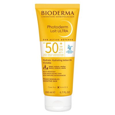 BIODERMA PHOTODERM LAIT ULTRA, apsauginis losjonas nuo saulės, SPF50+, 200 ml
