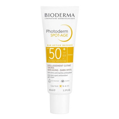 BIODERMA PHOTODERM SPOT-AGE, apsauginis kremas nuo saulės į hiperpigmentaciją linkusiai odai, SPF50+, 40 ml