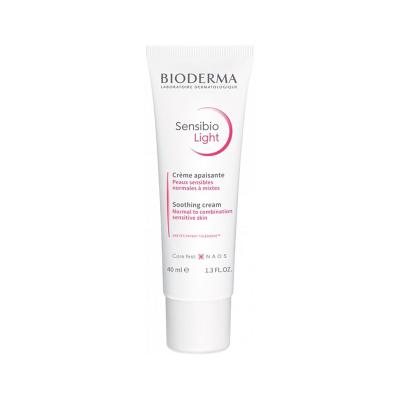 BIODERMA raminamasis jautrios, normalios ir mišrios odos kremas SENSIBIO LIGHT, 40 ml