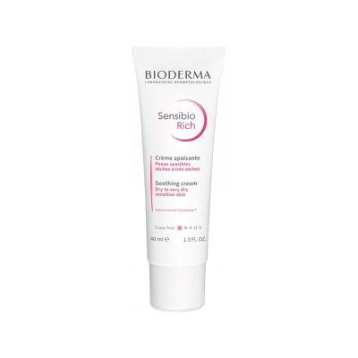 BIODERMA raminamasis jautrios, sausos ir labai sausos odos kremas SENSIBIO RICH, 40 ml