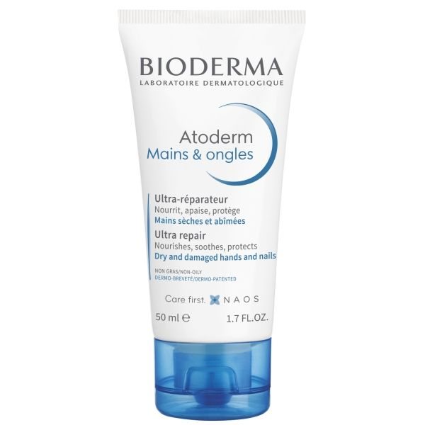 BIODERMA rankų kremas ATODERM MAINS & ONGLES, 50 ml