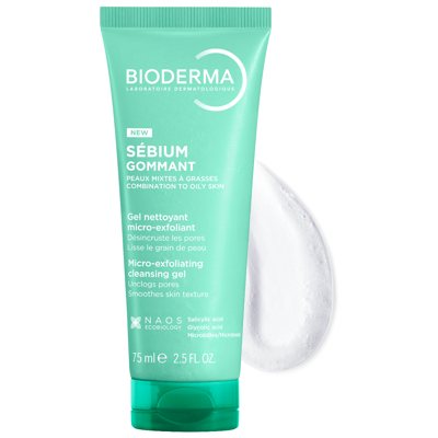 BIODERMA Sebium Gommant, šveitiklis riebiai ir mišriai odai, 75 ml