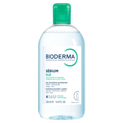 BIODERMA SEBIUM H2O, micelinis valomasis vanduo, 500 ml