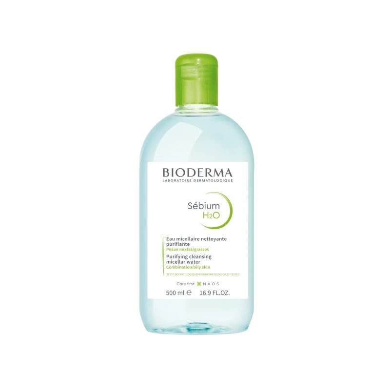 BIODERMA SEBIUM H2O, micelinis valomasis vanduo, N1, 500 ml
