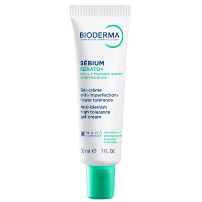 BIODERMA SEBIUM KERATO+, kremas mažinantis spuogus ir po jų likusias dėmes, skirtas į aknę linkusiai, jautriai odai, 30 ml