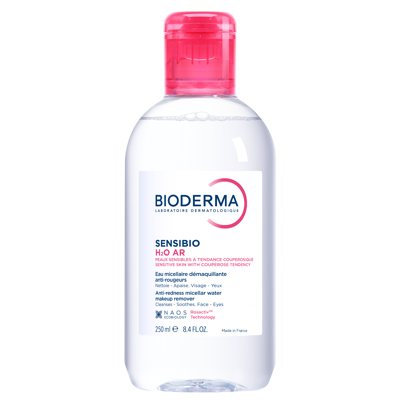 BIODERMA SENSIBIO AR H2O, micelinis valomasis vanduo jautriai, raustančiai odai, 250 ml