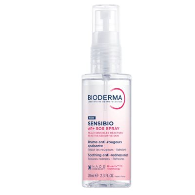 BIODERMA SENSIBIO AR+ SOS SPRAY, raminanti dulksna raustančiai odai, 70 ml
