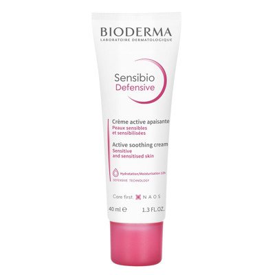 BIODERMA SENSIBIO DEFENSIVE, raminamasis jautrios, normalios ir mišrios odos kremas, 40 ml