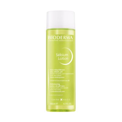 BIODERMA veido losjonas mišriai, riebiai odai SEBIUM LOTION, 200 ml