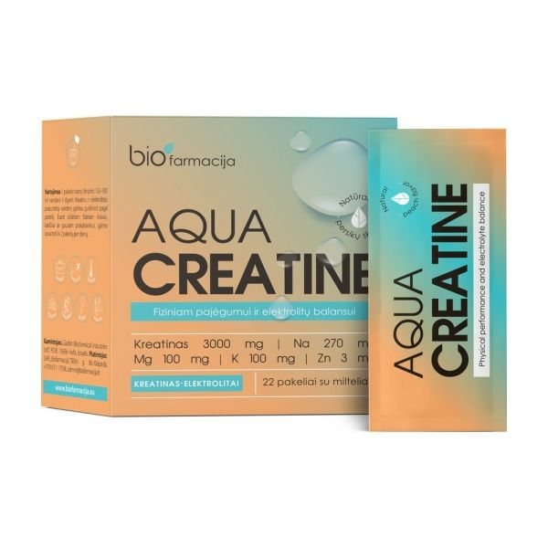 BIOFARMACIJA maisto papildas AQUA CREATINE, 22 pak.