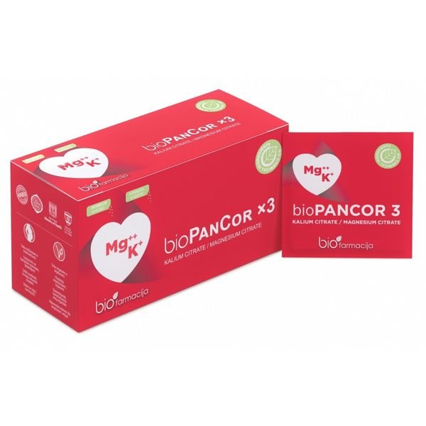BIOFARMACIJA maisto papildas milteliais BIOPANCOR X3, 44 pak.