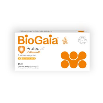 BIOGAIA ProTectis+ vit.D kramtomosios tabletės N10