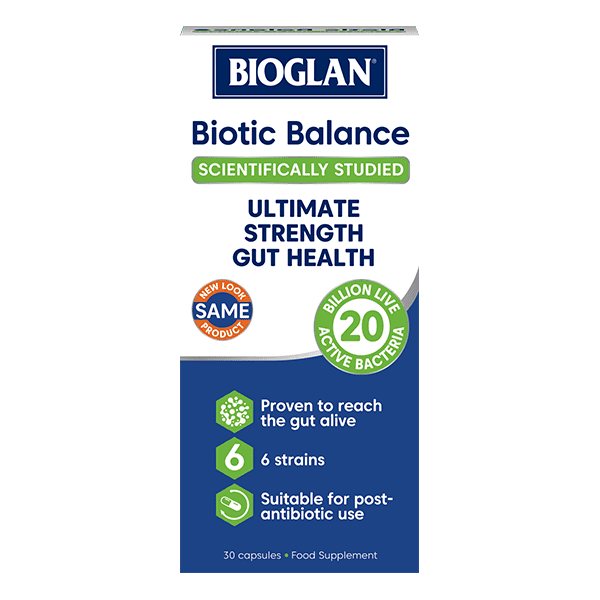 Bioglan Biotic Balance kapsulės su 6 rūšių gyvosiomis bakterijomis N30