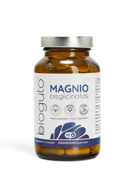 Bioguto Magnio bisglicinatas, 90 kaps.