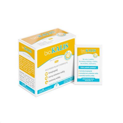 BIOKALIS, 400 mg., milteliai, 30 paketėlių