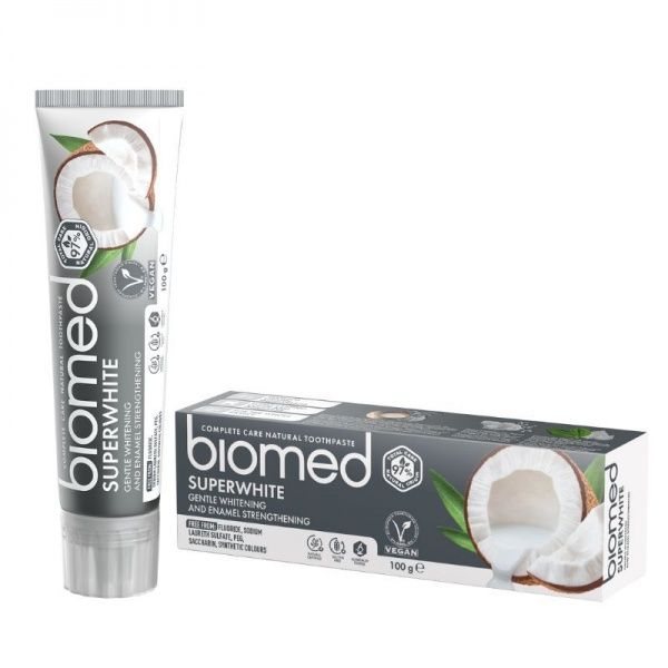 BIOMED dantų pasta SUPERWHITE, 100 g