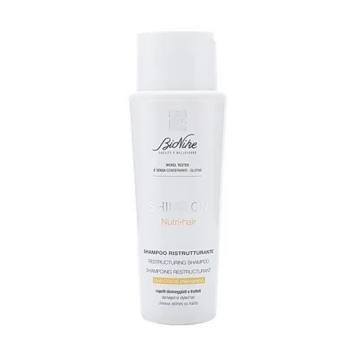 BioNike atkuriamasis šampūnas silpniems plaukams SHINE ON NUTRI, 200 ml