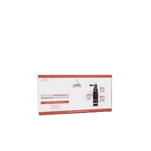 BioNike DEFENCE ANAGENIX-K, losjonas slenkantiems plaukams, 6 x 15 ml