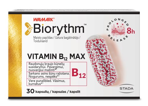BIORYTHM vitaminas B12 kapsulės N30