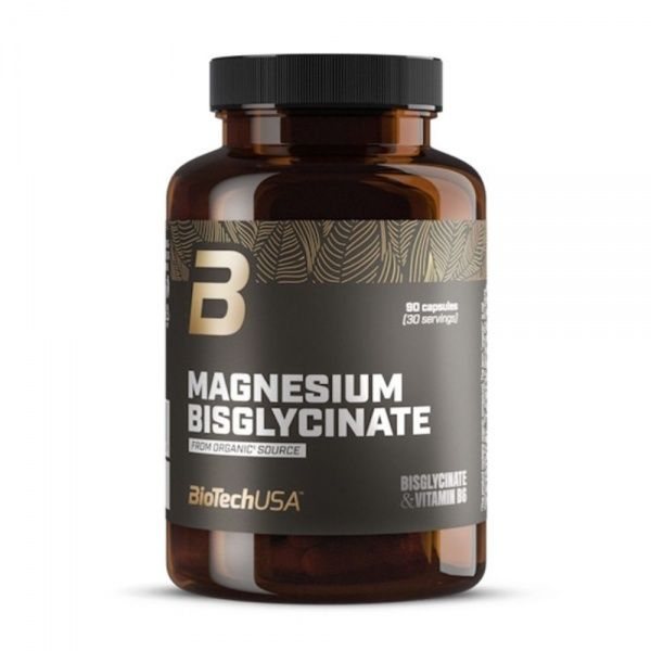 BIOTECH maisto papildas MAGNESIUM BISGLYCINATE, 90 kaps.