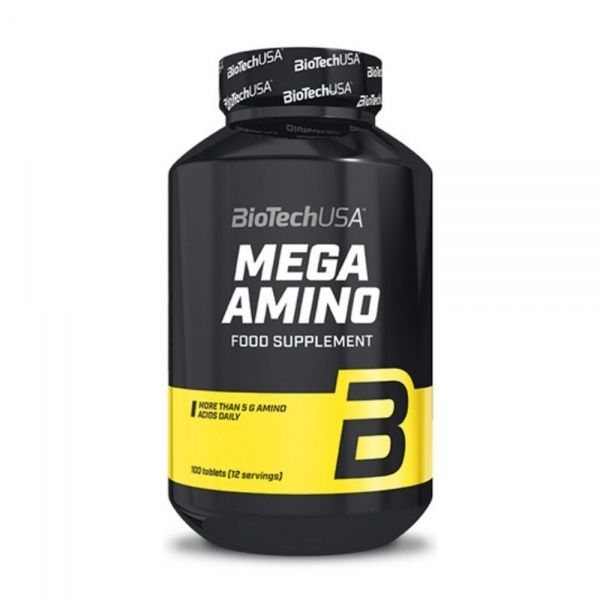 BIOTECH maisto papildas MEGA AMINO, 100 tab.