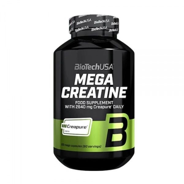 BIOTECH maisto papildas MEGA CREATINE, 120 kaps.