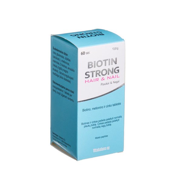 BIOTIN STRONG HAIR&NAIL TABLETĖS, N60