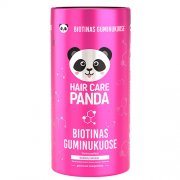 Biotinas HAIR CARE PANDA, 60 guminukų