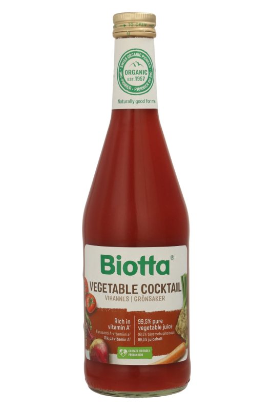 BIOTTA Daržovių kokteilis, Vnt, 500 ml