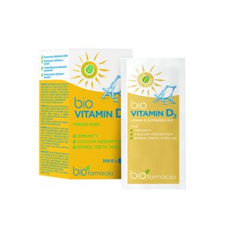 bioVITAMINAS D3, nuo ., 20 pakelių, 6 m