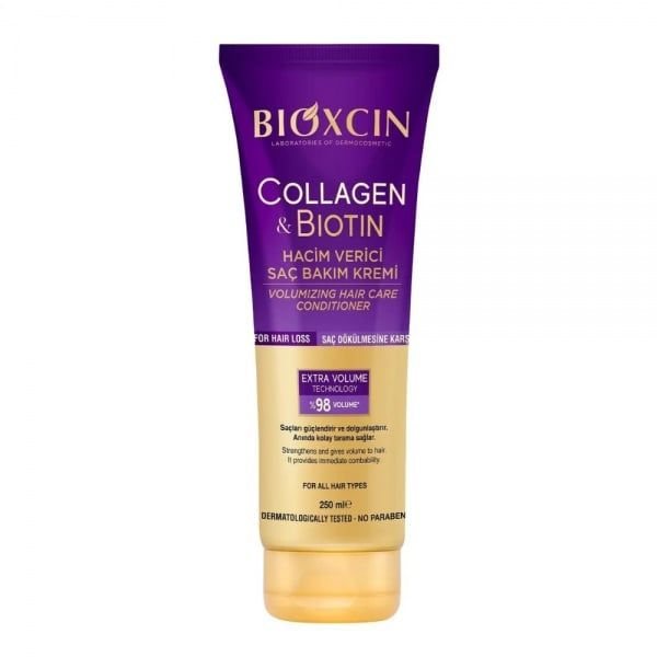 BIOXCIN, COLLAGEN & BIOTIN apimties suteikiantis plaukų kondicionierius, 250 ml