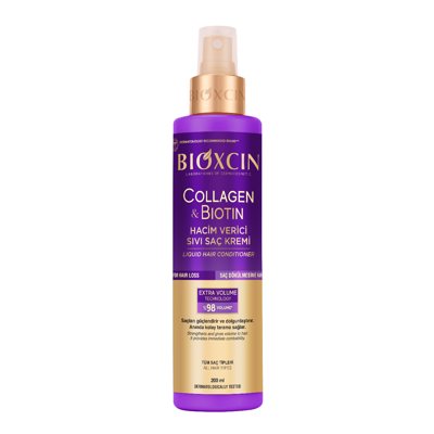 BIOXCIN COLLAGEN & BIOTIN, apimties suteikiantis purškiamas plaukų kondicionierius, 200 ml