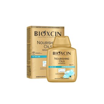 BIOXCIN maitinantis šampūnas nuo plaukų slinkimo su gėlių aliejais, 300 ml