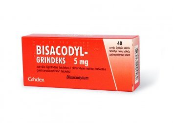 BISACODYL-Grindeks 5 mg skrandyje neirios tabletės N40