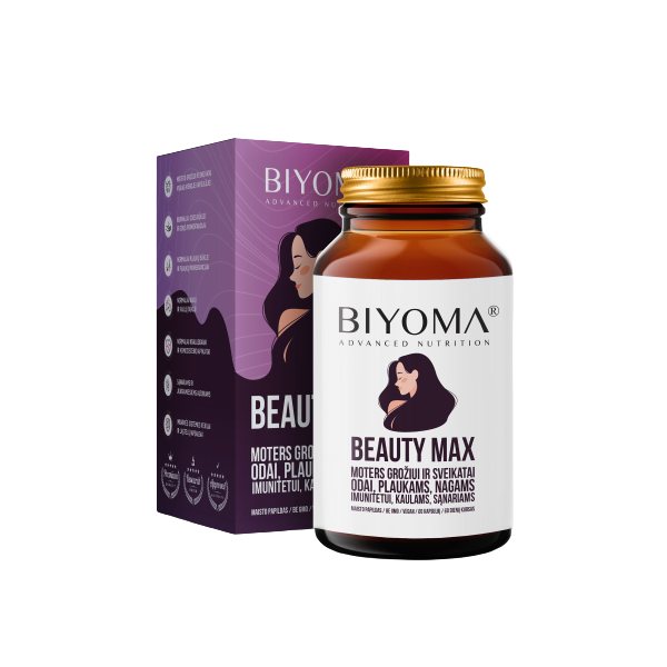 BIYOMA maisto papildas BEAUTY MAX, 60 kaps.