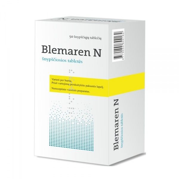 BLEMAREN N šnypščiosios tabletės N50 (lyg. importas)