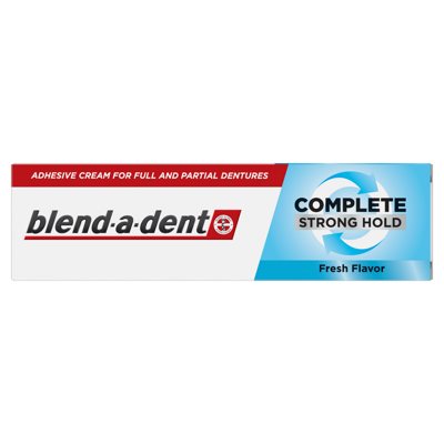 BLEND-A-DENT COMPLETE STRONG HOLD FRESH FLAVOR, Fiksuojamasis dantų protezų kremas, 47 g