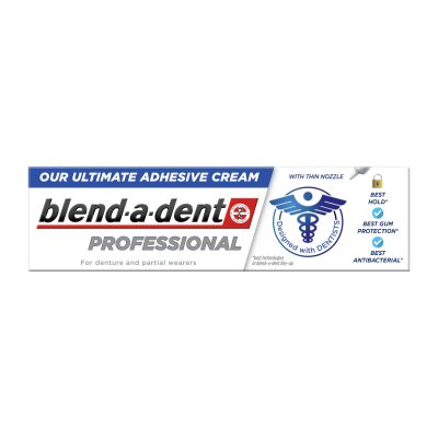 BLEND A DENT ypač stiprus fiksuojamasis protezų kremas PROFESSIONAL, 40 ml