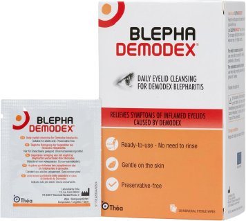 BLEPHADEMODEX akių vokams,sergant Demodex inf. drėgnos servetėlės N30