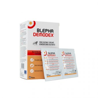 BLEPHADEMODEX N30, sterilios servetėlės vokų higienai sergant Demodex infekcija, 30 vnt
