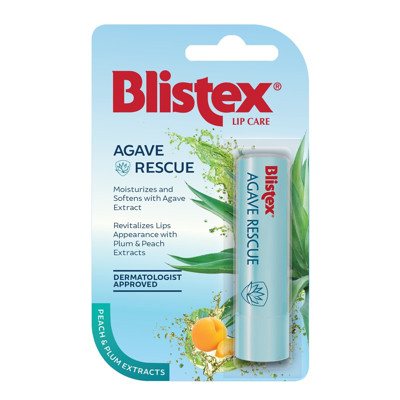 BLISTEX AGAVE RESCUE, drėkinantis lūpų balzamas su agavos ekstraktu, 3.7 g