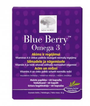 BLUE BERRY OMEGA-3 kapsulės N60
