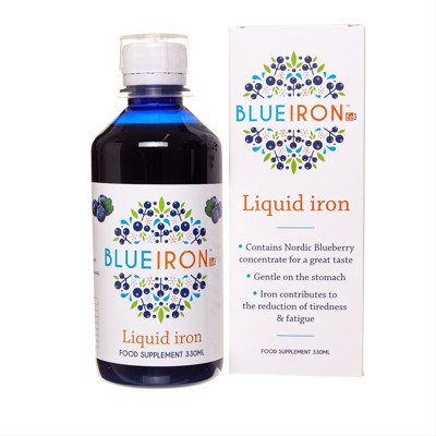 BLUEIRON, skystas maisto papildas su geležimi, ., 330 ml