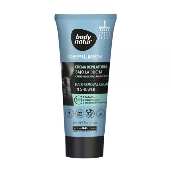 BODY NATUR depiliacinis kremas vyrams, 200 ml