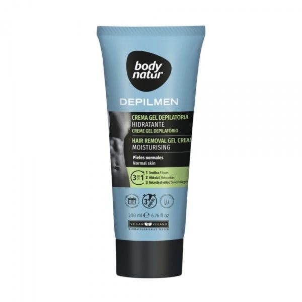 BODY NATUR depiliacinis kremas vyrams normaliai odai MOISTURISING, 200 ml