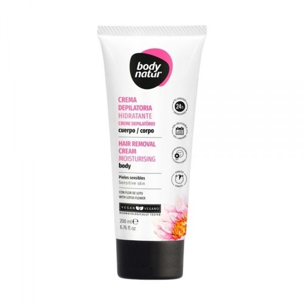 BODY NATUR drėkinamasis depiliacinis kremas MOISTURISING, 200 ml